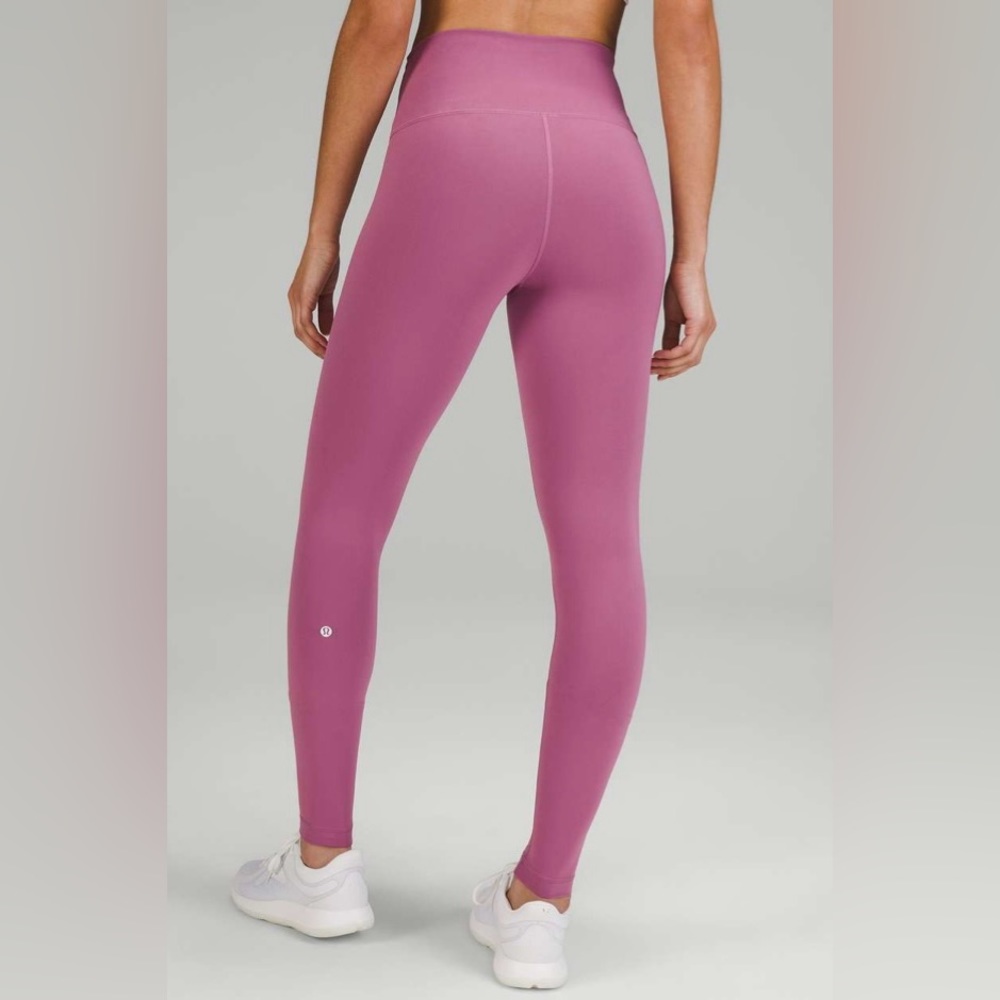 NWT Lululemon Wunder Train High Rise Tight 28” Leggings Velvet Dust Pink Size 14